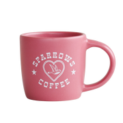 Sparrows 12 oz Pink Ceramic Mug