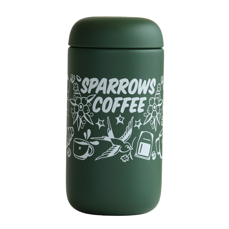Green Carter Move Travel Mug - 12 oz - Sparrows Coffee