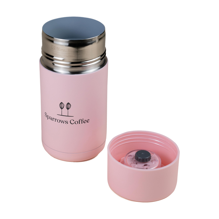 Pink Travel Mug - 12 oz - Sparrows Coffee